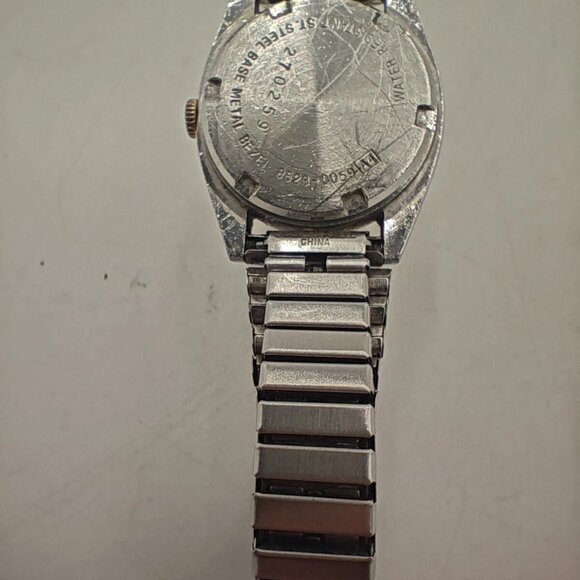 VTG Seiko SQ Watch Women 25mm White Dial Two Tone Daydate Round 8523-0059 NewBat - Picture 12 of 16